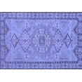 thumbnail image 1 of Ahgly Company Machine Washable Indoor Rectangle Persian Blue Traditional Area Rugs, 3' x 5', 1 of 4