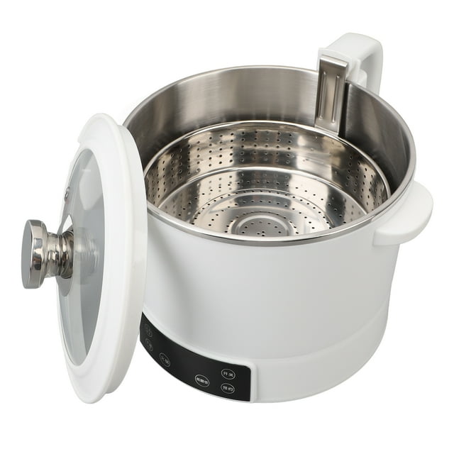 Mini Rice Cooker, 3L Stainless Steel Intelligent Rice Cooker for 1-3 People Family, Lifting Function Height Adjustable Electric Rice Cooker for Steaming Rice, Boiling Soup