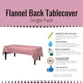 thumbnail image 6 of Crown Display Modern Pink Flannel Backed Vinyl Tablecloth - 54" x 70", 6 of 10