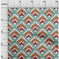 thumbnail image 1 of oneOone Coton Soie Tissu Style Argyle Ikat Tissu Imprimé 1 Yard 42 Inch Wide, 1 of 4