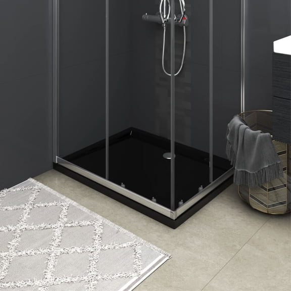 Casafoyer Rectangular ABS Shower Base Tray Black 27.6"x35.4"