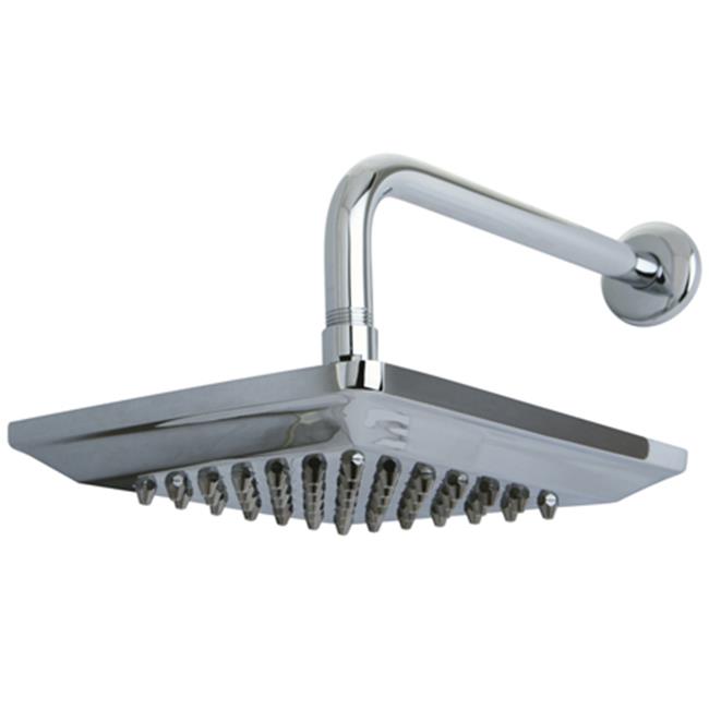Kingston Brass K408A1CK 8 in. Diameter Square Shower Head with 12 in