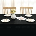 thumbnail image 6 of Smiry Rectangular Linen Tablecloths, Waterproof Wrinkle Free Table Cloth, Stain Resistant Fabric Table Cover, 52"x70", Black, 6 of 8