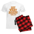 thumbnail image 6 of CafePress - Say What Again! Men's Light Pajamas - Men's Light Loose Fit Cotton Pajama Set, 6 of 7