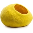 thumbnail image 3 of Woolygon Wool Cat Cave Bed Handcrafted from 100% Merino Wool, Eco-Friendly Felt Cat Cave for Indoor Cats and Kittens, 3 of 5