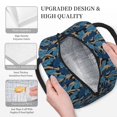 thumbnail image 3 of Balery Blue Leaves A Bolsa de Almuerzo para Mujeres, Caja de Almuerzo, Bolsa de Almuerzo Pequeña Impermeable, Tote de Almuerzo Reutilizable con Gran Capacidad, 3 of 6