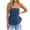 Navy-tanks, variant on Aezemi Women Strapless Tank Tops, Sleeveless Tube Ruched Fashion Bandeau Tanks, Peplum Open Back Trendy Summer Vacation Blouse