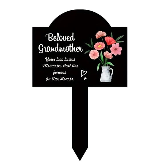 Cemetery Mom Memorial Grave Stake Cemetery Graveside Sign for Home and Garden Decoration Cemetery Grave Sign