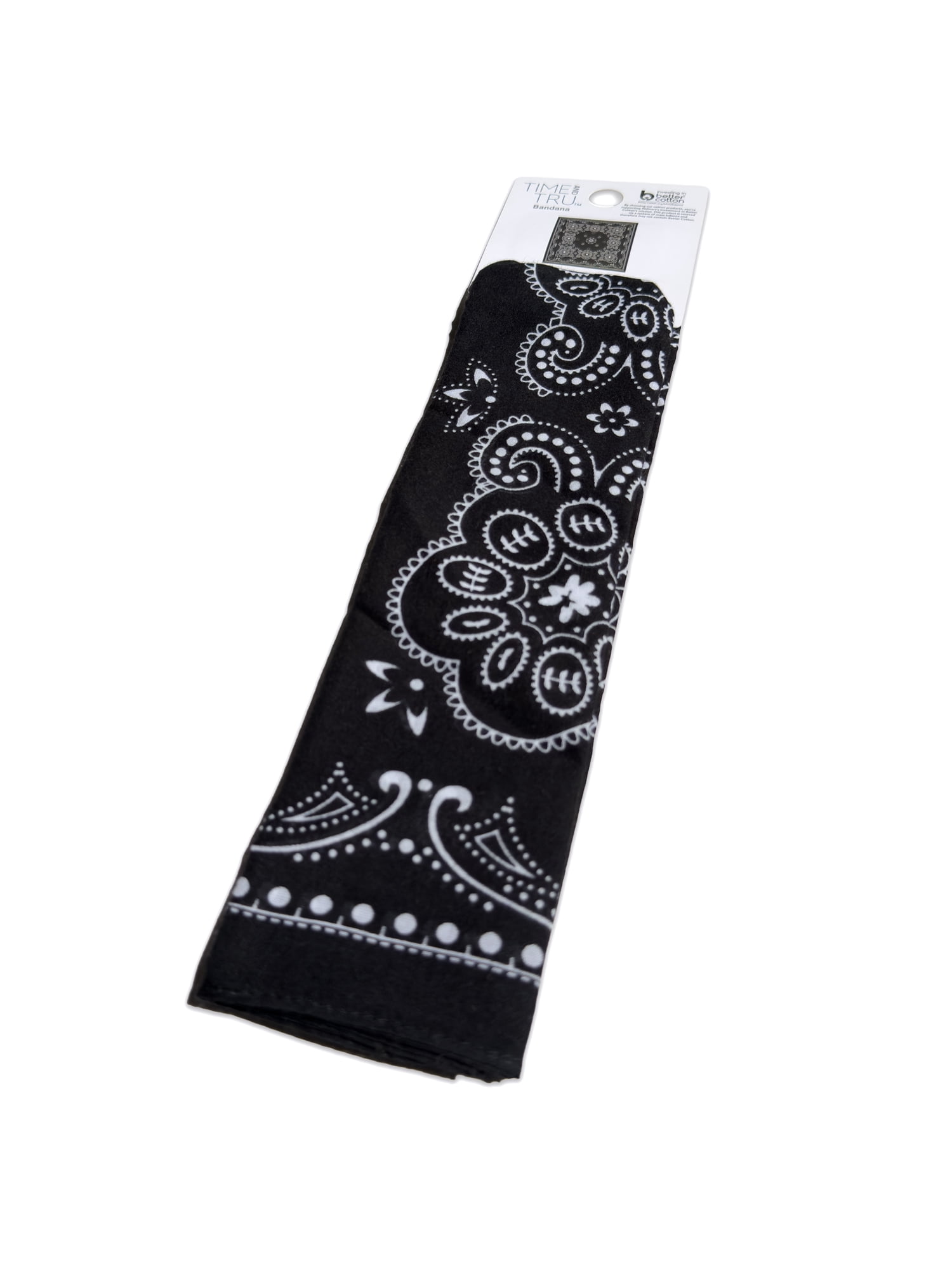 Time and Tru Women's Western Star Bandana, Black Soot, One Size Fits Most