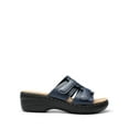 thumbnail image 3 of DREAM PAIRS Womens Casual Arch Support Slide Sandals Slip on Flat Sandals Plantar Fasciitis Soft Cushion Slippers, 3 of 5