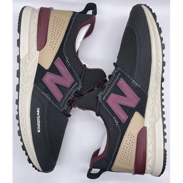 New Balance 574 Sport Decon Black Burgundy MS574DTY Size 9 D NWOB Lifestyle