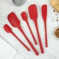 thumbnail image 4 of Flex-Core Spatula All Silicone High Heat Resistant 5 Piece Cooking Utensils Set - Includes Non-Stick Spatula, Spoonula, Jar Scraper, and Mini | BPA-Free Kitchen | Ergonomic Design, 4 of 6