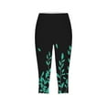 thumbnail image 4 of Patlollav Gym Pants for Women Summer High Waisted Capris Matching Slim Fitting Yoga Pants, 4 of 6