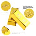 thumbnail image 6 of BESTONZON 5pcs Plastic Gold Bar Simulation Props Party Activity Props (6x2.8x1.7cm), 6 of 6