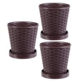thumbnail image 4 of 3 Sets Resin Planters Garden Flowers Pots Simple Plant Pots Succulents Pots, 4 of 8