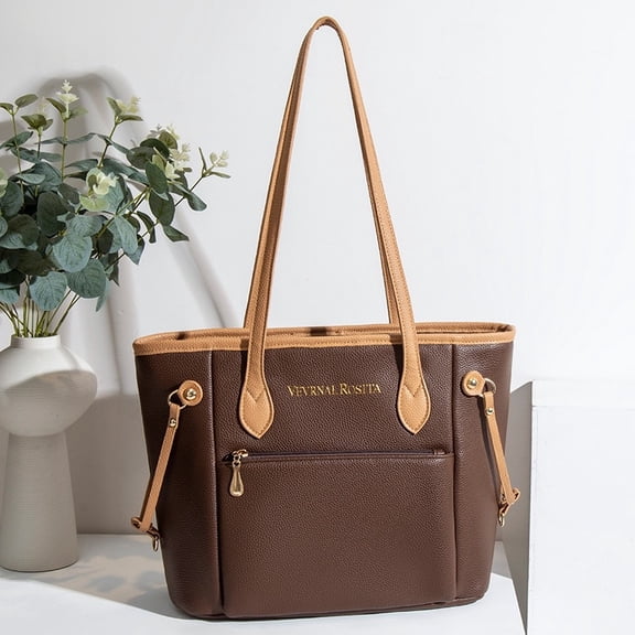 Women's Tote Bag with Shoulder Straps, Fashion Female Purse,Large Capacity Handbag for Work, Office, Shopping, Travel and Everyday Use