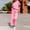 Pink, variant on European And Autumn New Loose Solid Color Casual Suit Textured Drawstring Sports Two Piece Suit For Women Ski Pants Bibs Wedding Guest Jumpsuit for Women Wedding Guest Dresses for Women Tuxedo Pant