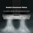 thumbnail image 3 of 36 in. 380 CFM Ducted Wall Mount Range Hood in Stainless Steel with LED Lighting and Permanent Filters, 3 of 14