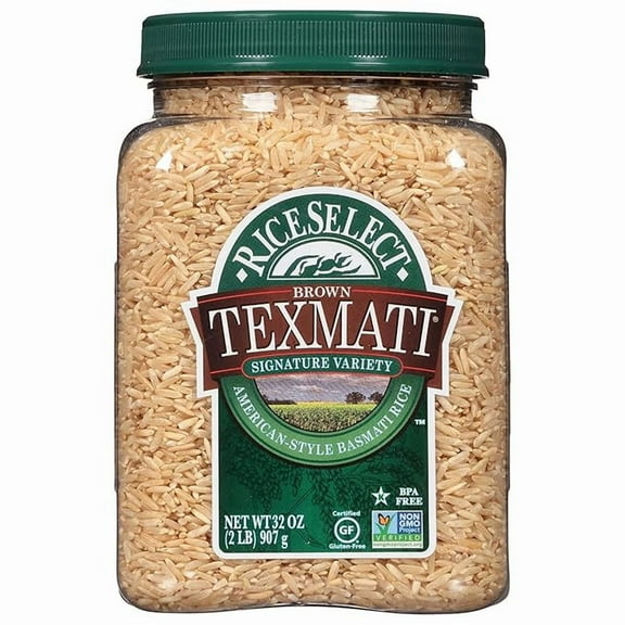 Pack of 4, Riceselect Texmati All-American Basmati Brown Rice, 32 oz