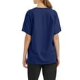 thumbnail image 2 of Blusas De Enfermeras Mujer, Machine Washable Scrubs Womens Uv Protection Shirts for Women Emergency Room Nurse Workwear Tagless Uniform Nurses Week 2025 Nursing Top Quick Dry Blue Xl, 2 of 5