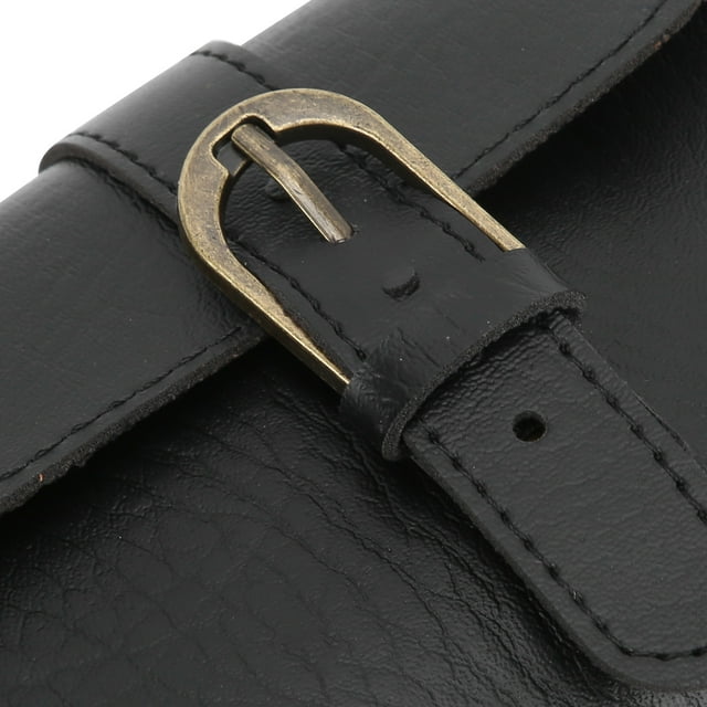 Sac de Vélo Tête de Scooter Guidon Pliant Sac de Selle en Cuir PU Outil de Rangement