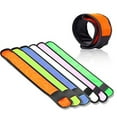thumbnail image 3 of 4Pcs Glow Slap Bracelet Round Nylon Wristband for Night Events, 3 of 9