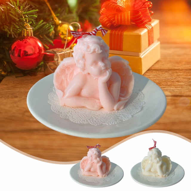 Vela Aromática de Querubín, Regalo de Navidad, Nichos para Hombres y Mujeres, Cumpleaños, Boda, Compañero, Caja de Regalo, Decoración de Fotos para Dormitorio, Regalo para Recién Casados
