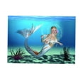 thumbnail image 1 of Cartel de fondo de acuario de papel de pared Sirena - se describe + se describe, XXL Sunnimix Etiqueta engomada del fondo del tanque de peces, 1 of 8