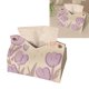 thumbnail image 4 of Funda para caja de pañuelos de PU Caja de pañuelos con estampado de flores de tulipanes a prueba de agua Dispensador de toallas de papel Soporte de papel de escritorio para fiestas en casa, 4 of 5