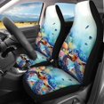 thumbnail image 3 of Uourmeti Turtle Pattern Car Seat Covers Full Set Anti-Slip Car Front & Rear Seat Covers Breathable Interior Car Seat Cover Full Set Fit for Van Truck, 3 of 10