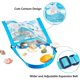 thumbnail image 2 of 3 Pack Beach Mesh Bag Kids Shell Collecting Bag Beach Sand Toy Totes for Holding Beach Shell,Toys Multicolored, 2 of 4