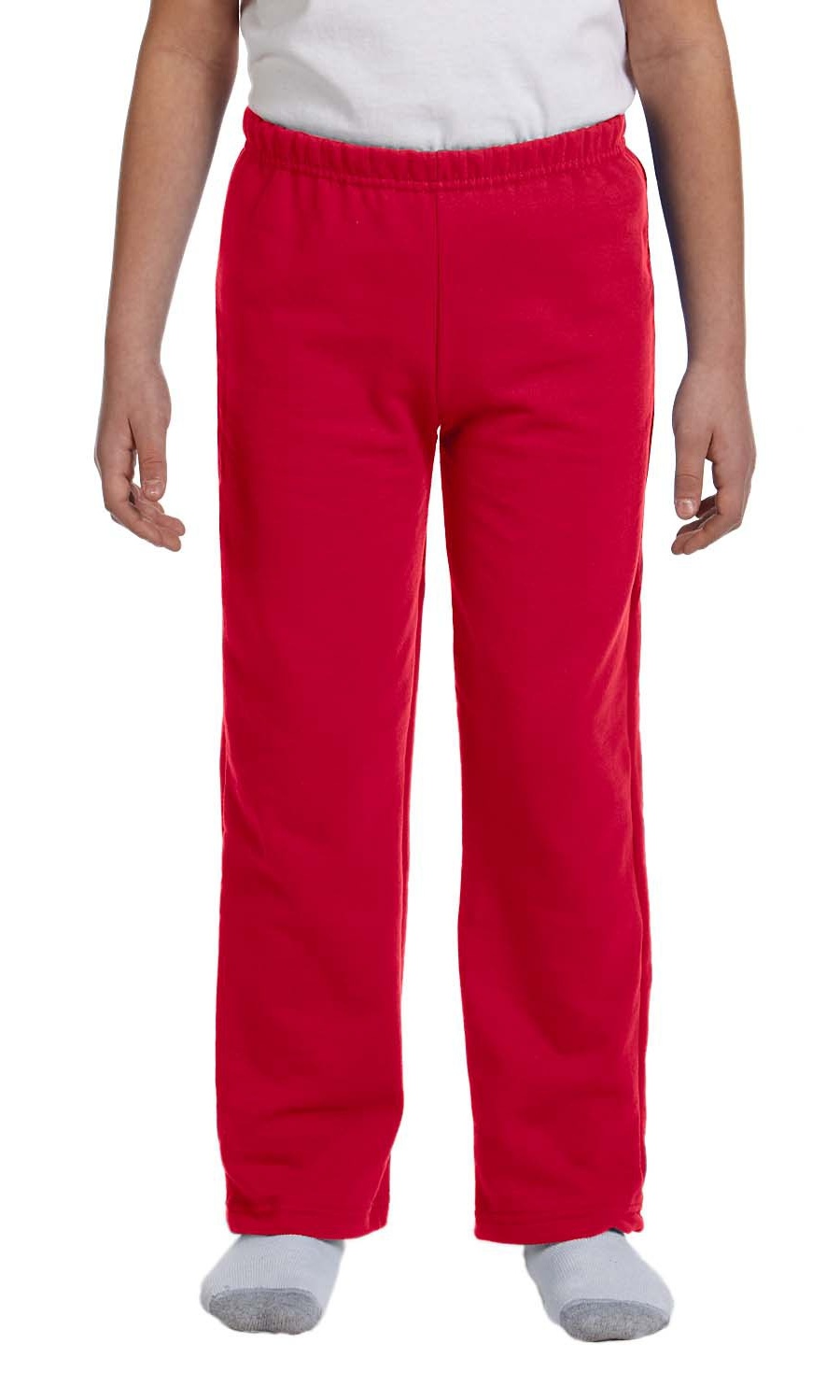 red gildan sweatpants