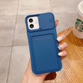 thumbnail image 2 of Wallet Phone Case Compatible with iPhone 11 Pro Max, Handmade Purse Protective Business Style Hard Case Cover with Slide Camera Lens Protector (Blue, iPhone 11 Pro Max), 2 of 14