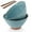 Blue, variant on Kook Terracotta Ramen Bowls with Chopsticks, 36 oz, Set of 2