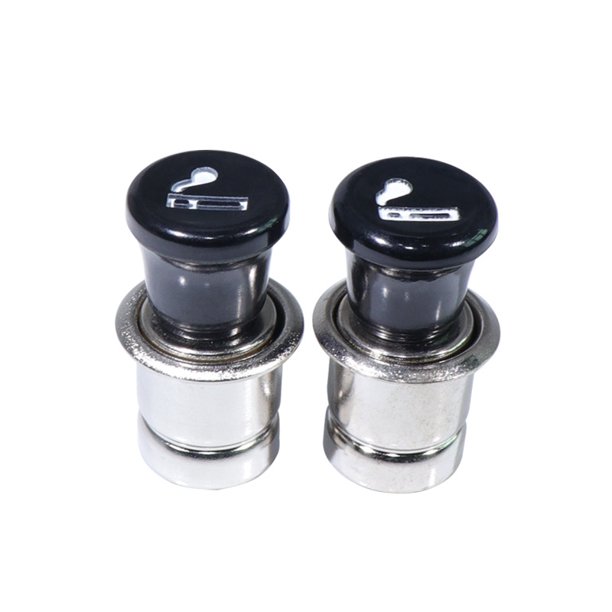 2PCS 12V Encendedor de cigarrillos para automóvil Botón pulsador, 20 mm Encendido automático de cigarrillos Encendedor de cigarrillos Toma de corriente para la mayoría de los vehículos de automóviles Rojo Verde