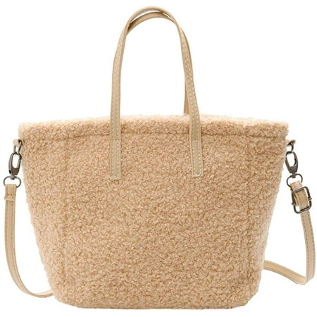 SAYDY Fluffy bag, Fluffy Shoulder Bag, Plush Tote Bag, Fuzzy Handbag Cute Tote  Bags for Women for Girl Shopping Travelling School