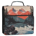 thumbnail image 5 of FORMRS Zipper Binder with Shoulder Strap 2-inch Ring 500 Sheet Capacity File Bag, Mountains at Dawn, 5 of 5