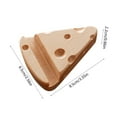 thumbnail image 3 of NWOKYZGH Creatives Fridge Sticker Cheese Model Bottle Opener Ornament Solid Wood Bottle Opener, 3 of 8
