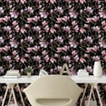 thumbnail image 2 of Ambesonne Magnolia Art Peel & Stick Wallpaper for Home, Melancholic Jungle Art, 13"x72", Pastel Pink Grey Pink, 2 of 5