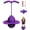 Purple, variant on Balance Jumping Ball, Bouncing Ball with Handle and Pump, Jumping Toy, Anti-Slip Bounce Board for Indoor Outdoor Use, Safe and Fun Stick for Kids