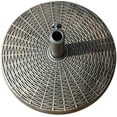 COBANA Patio Umbrella Base with Wheels, Heavyduty Round Resin Umbrella