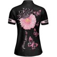 thumbnail image 3 of Personalized Breast Cancer 3D Polo Shirt, Pink Ribbon Awareness Polo, Survivor Pride Shirt Breast Cancer Tshirt (L), 3 of 4