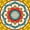 Yellow, variant on Erosebridal Snowflake Mandala Zipper Twin Comforter Sets with Fitted Sheet and 2 Pillowcases,Deep Blue Crystal Zipper Bedding Set,Navy Blue Reversible,4-Piece