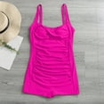 thumbnail image 4 of Aayomet Maillots de Bain une Pièce Froissés Unis, Rose Vif S, 4 of 4