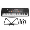 thumbnail image 2 of Electric Piano, AUX IN Function 61 Key Rechargeable Portable Birthday Gift Electric Keyboard Kit  for Performance, 2 of 7