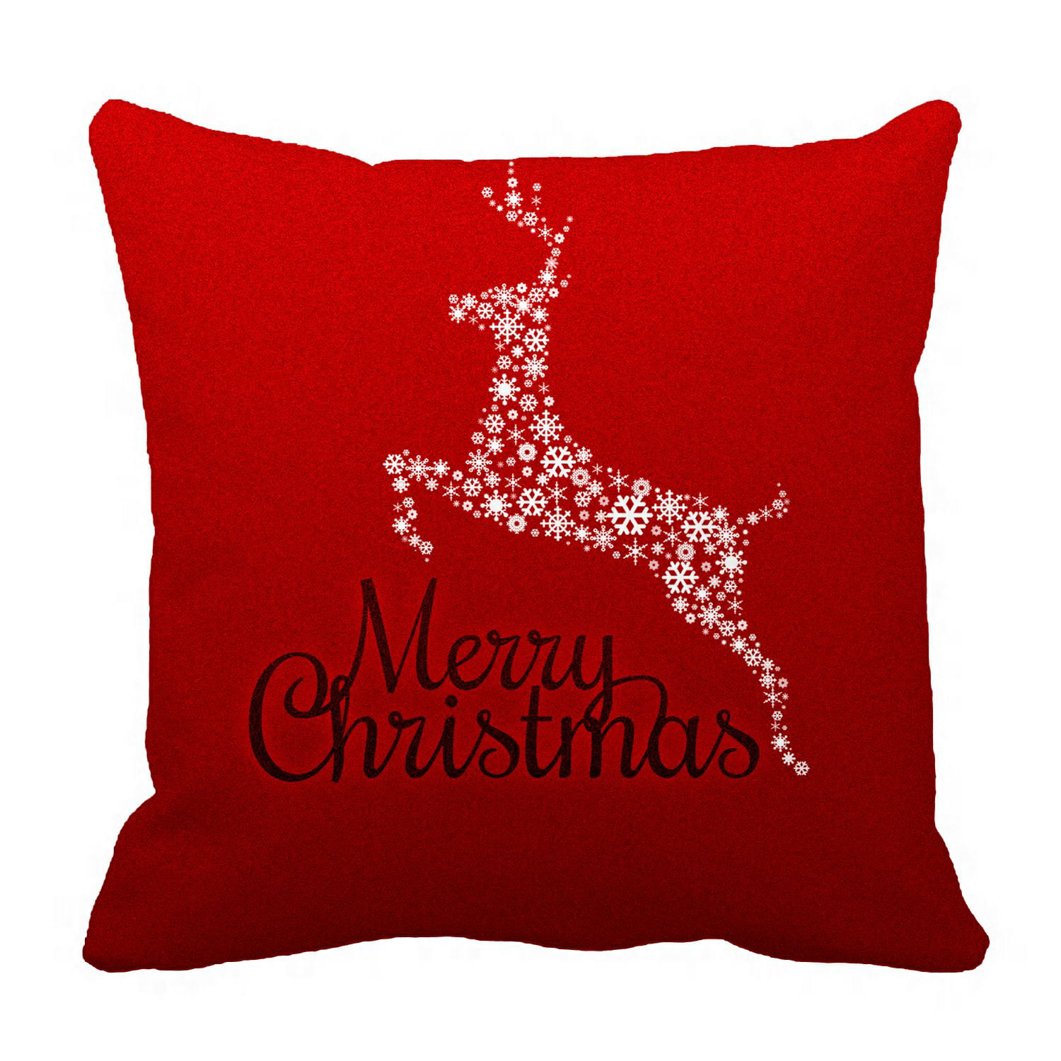 ZKGK Merry Christmas Pillowcase Home Decor Pillow Cover Case Cushion Two Sides 20x20 Inches