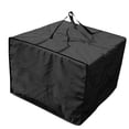 thumbnail image 1 of Bolsa de almacenamiento de cojines grande cuadrada duradera plegable con cremallera impermeable Negro, 1 of 9