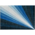thumbnail image 2 of Elizabeth Sutton MI45B Violets Are Blue Abstract Modern Blue Area Rug, 2'7" x 8', 2 of 6