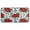 Red Berries and Flowers, variant on 39x20 Inch Non-Slip Floor Mat Hallway Runner Rug Entrance Floor Mat Runner for Kitchen and Living Room Pink and Teal Tie-dye