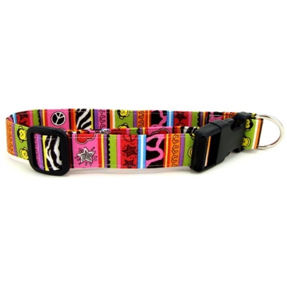 Funky Monkey Stripes Dog Collar - Size - Small